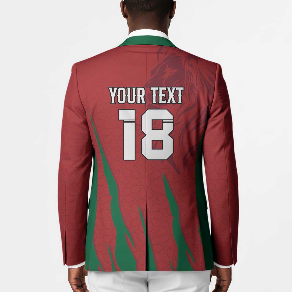 Custom Morocco Football Blazer Atlas Lions Road To Champion