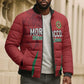 Custom Morocco Football Bomber Puffer Jacket Atlas Lions Road To Champion