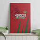 Morocco Football Canvas Wall Art Atlas Lions Road To Champion - African Pride