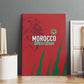 Morocco Football Canvas Wall Art Atlas Lions Road To Champion - African Pride