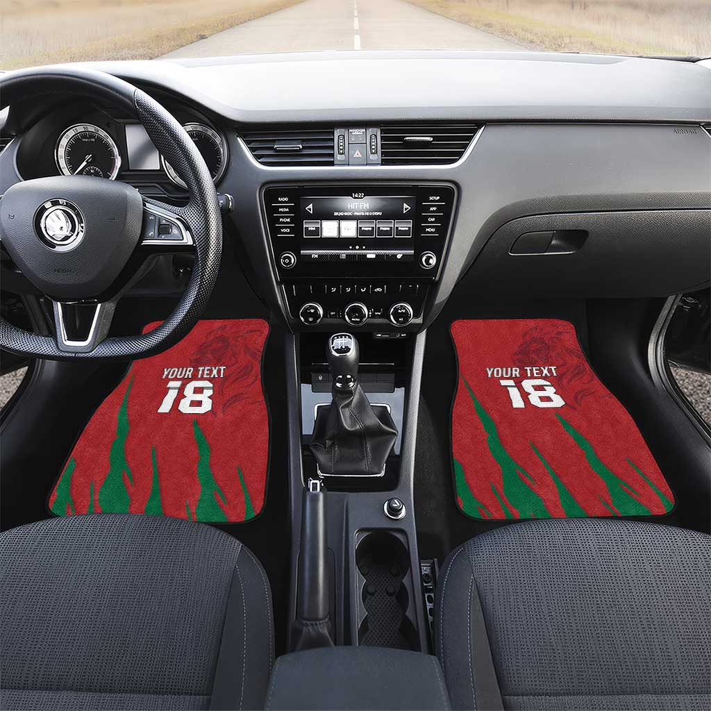 Custom Morocco Football Car Mats Atlas Lions Road To Champion - African Pride