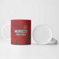 Custom Morocco Football Ceramic Mug Atlas Lions Road To Champion
