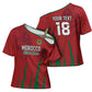 Custom Morocco Football Cross Shoulder Shirt Atlas Lions Road To Champion