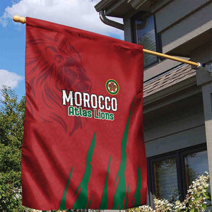 Morocco Football Garden Flag Atlas Lions Road To Champion - African Pride