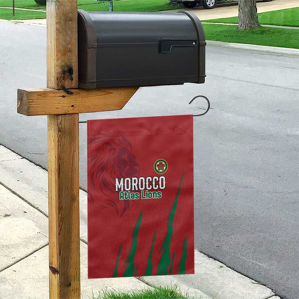 Morocco Football Garden Flag Atlas Lions Road To Champion - African Pride