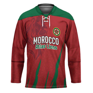 Custom Morocco Football Hockey Jersey Atlas Lions Road To Champion