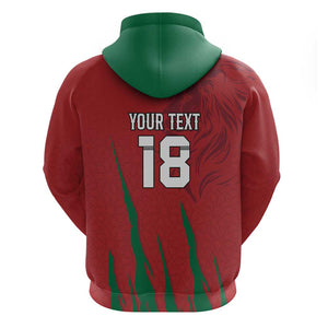 Custom Morocco Football Hoodie Atlas Lions Road To Champion - African Pride