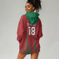 Custom Morocco Football Hoodie Dress Atlas Lions Road To Champion