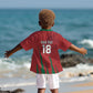 Custom Morocco Football Kid Hawaiian Shirt Atlas Lions Road To Champion