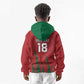 Custom Morocco Football Kid Hoodie Atlas Lions Road To Champion