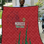 Morocco Football Quilt Atlas Lions Road To Champion - African Pride