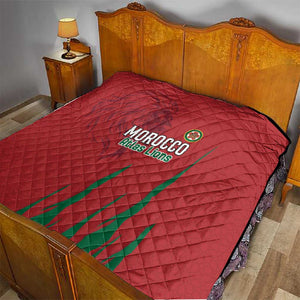 Morocco Football Quilt Atlas Lions Road To Champion - African Pride