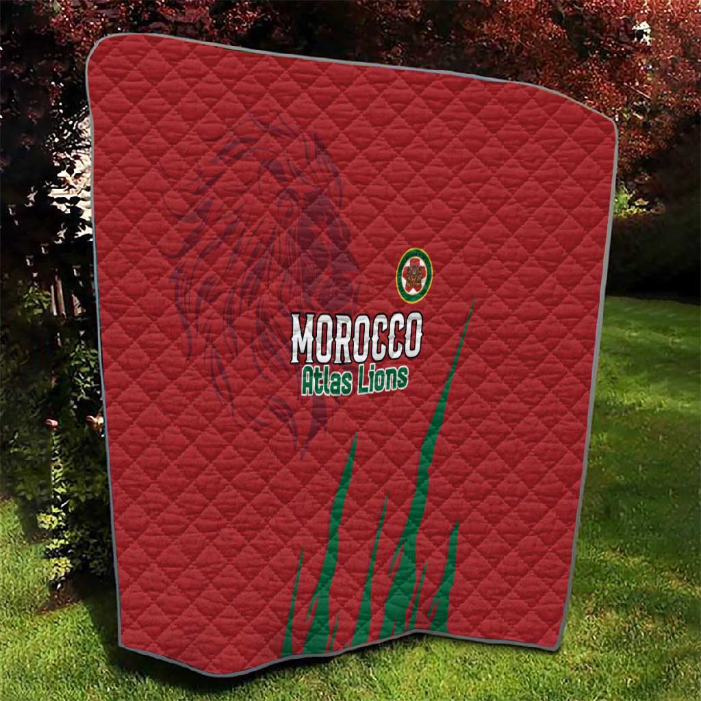 Morocco Football Quilt Atlas Lions Road To Champion - African Pride