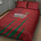 Morocco Football Quilt Bed Set Atlas Lions Road To Champion - African Pride