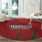 Morocco Football Round Carpet Atlas Lions Road To Champion - African Pride