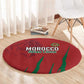 Morocco Football Round Carpet Atlas Lions Road To Champion - African Pride