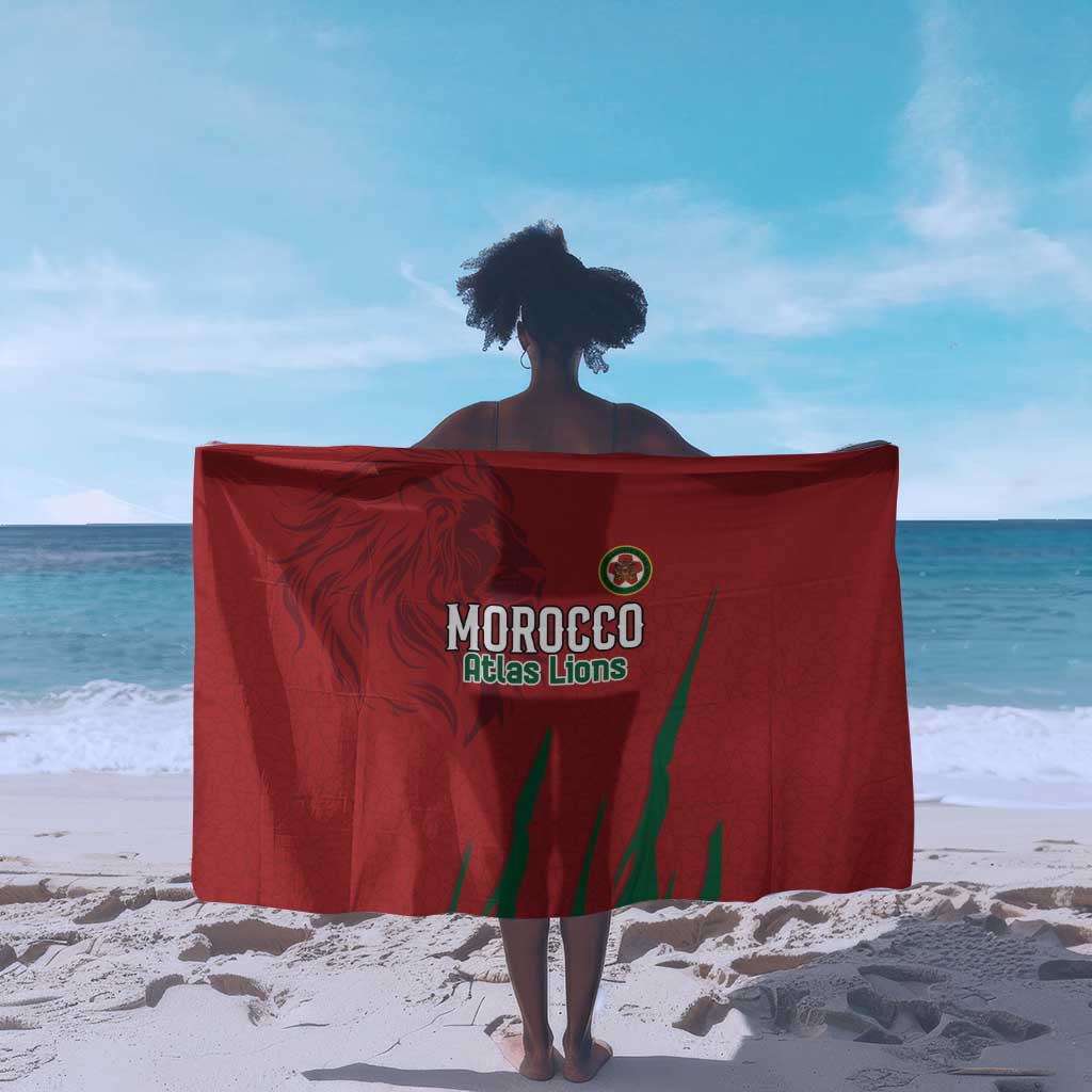 Morocco Football Sarong Atlas Lions Road To Champion - African Pride