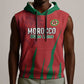 Custom Morocco Football Sleeveless Hoodie Atlas Lions Road To Champion