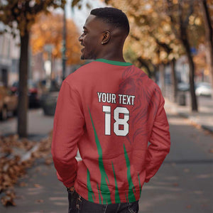 Custom Morocco Football Sweatshirt Atlas Lions Road To Champion - African Pride