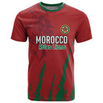 Custom Morocco Football T shirt Atlas Lions Road To Champion - African Pride