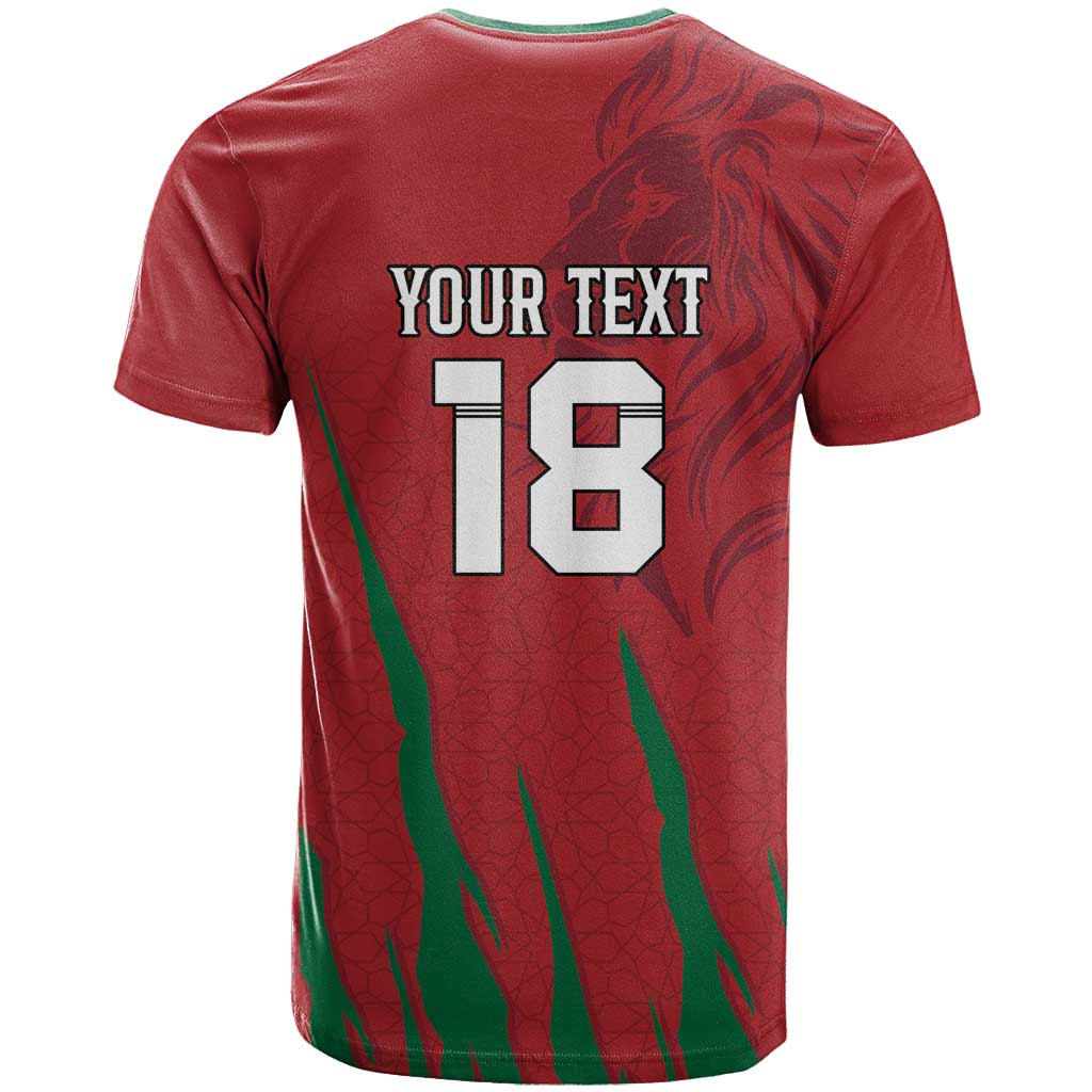 Custom Morocco Football T shirt Atlas Lions Road To Champion - African Pride