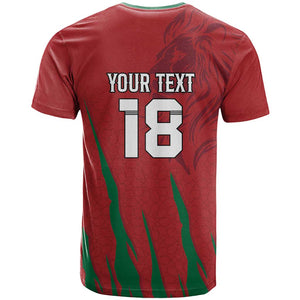 Custom Morocco Football T shirt Atlas Lions Road To Champion - African Pride