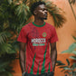 Custom Morocco Football T shirt Atlas Lions Road To Champion - African Pride