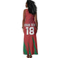 Custom Morocco Football Tank Maxi Dress Atlas Lions Road To Champion