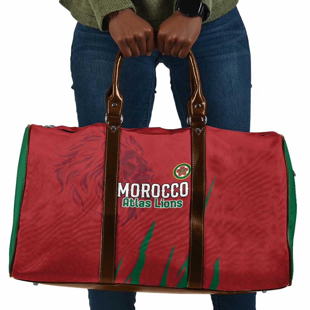 Morocco Football Travel Bag Atlas Lions Road To Champion