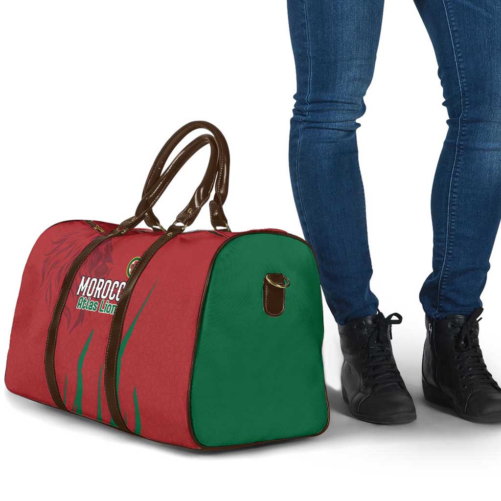 Morocco Football Travel Bag Atlas Lions Road To Champion