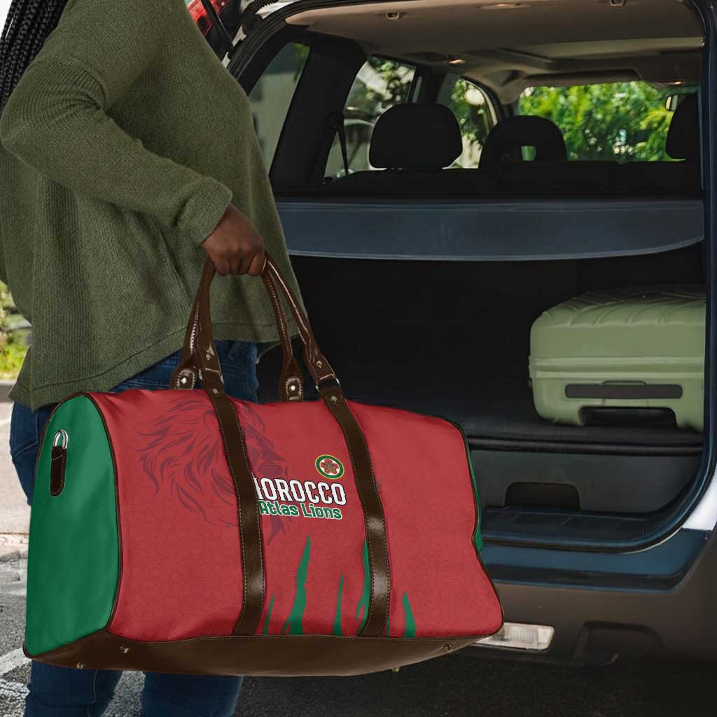 Morocco Football Travel Bag Atlas Lions Road To Champion