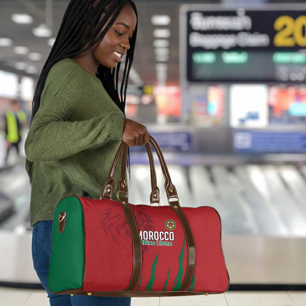 Morocco Football Travel Bag Atlas Lions Road To Champion