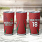 Custom Morocco Football Tumbler Cup Atlas Lions Road To Champion - African Pride