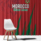 Morocco Football Window Curtain Atlas Lions Road To Champion - African Pride