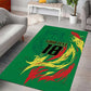 Senegal Football Pride Custom Area Rug Les Lions de la Teranga