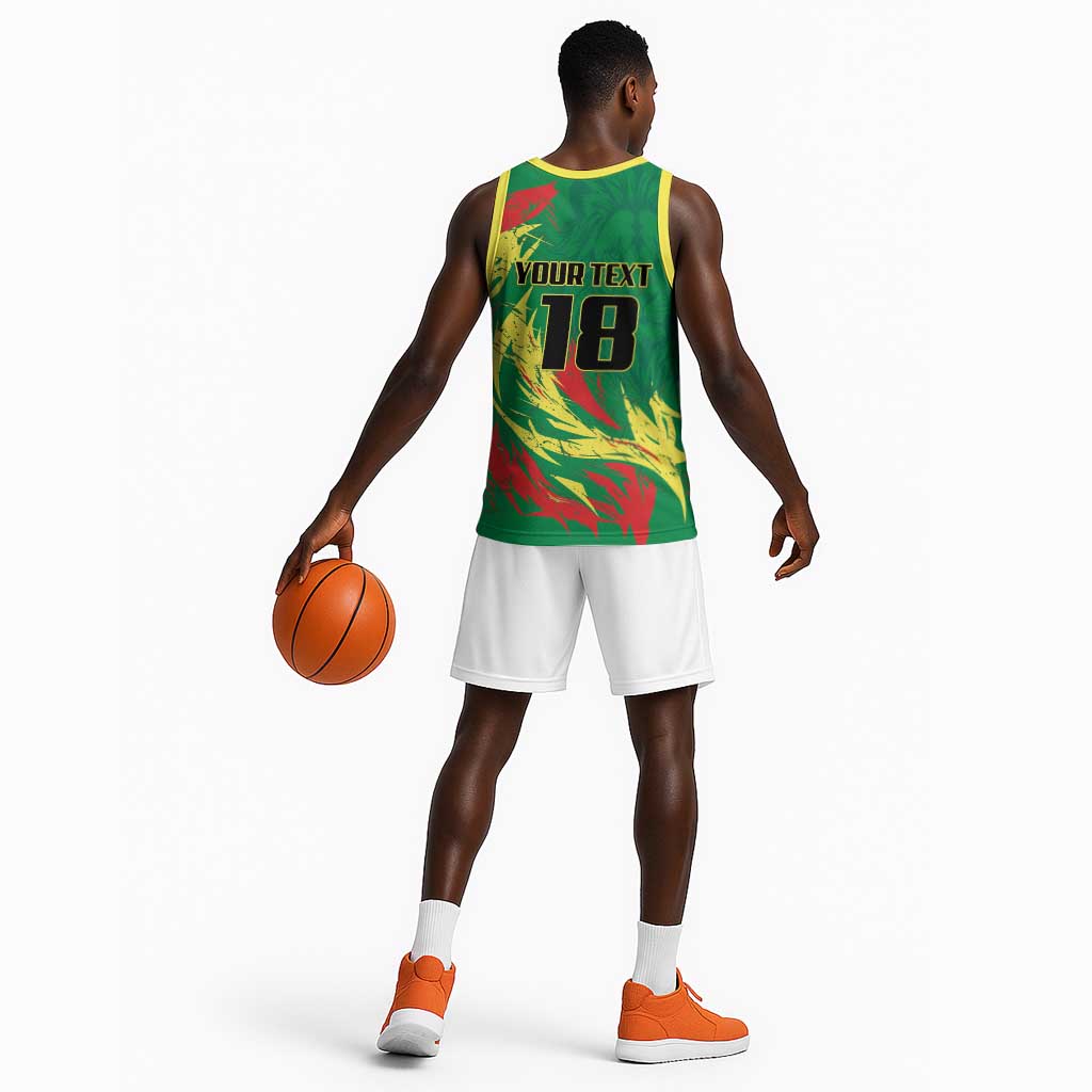 Senegal Football Pride Custom Basketball Jersey Les Lions de la Teranga