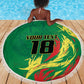 Senegal Football Pride Custom Beach Blanket Les Lions de la Teranga