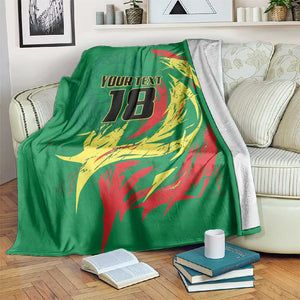 Senegal Football Pride Custom Blanket Les Lions de la Teranga