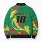 Senegal Football Pride Custom Bomber Puffer Jacket Les Lions de la Teranga