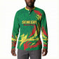 Senegal Football Pride Custom Button Sweatshirt Les Lions de la Teranga
