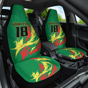 Senegal Football Pride Custom Car Seat Cover Les Lions de la Teranga