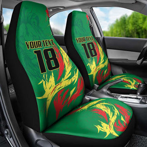 Senegal Football Pride Custom Car Seat Cover Les Lions de la Teranga