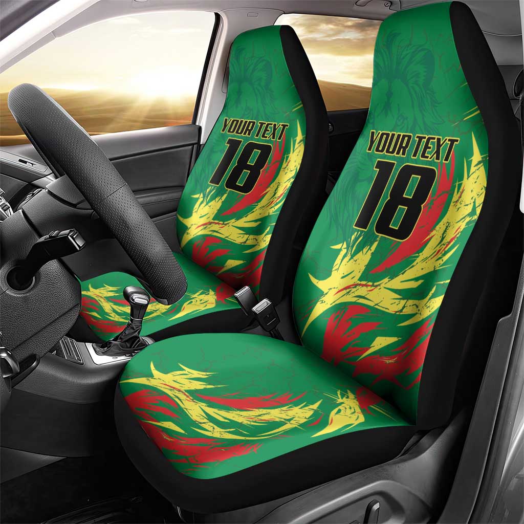 Senegal Football Pride Custom Car Seat Cover Les Lions de la Teranga