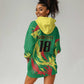 Senegal Football Pride Custom Hoodie Dress Les Lions de la Teranga