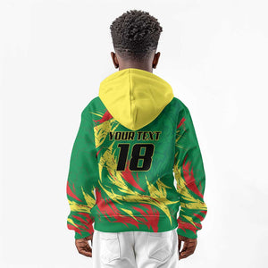 Senegal Football Pride Custom Kid Hoodie Les Lions de la Teranga