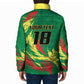 Senegal Football Pride Custom Padded Jacket Les Lions de la Teranga
