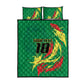 Senegal Football Pride Custom Quilt Bed Set Les Lions de la Teranga