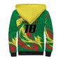 Senegal Football Pride Custom Sherpa Hoodie Les Lions de la Teranga