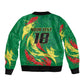 Senegal Football Pride Custom Sleeve Zip Bomber Jacket Les Lions de la Teranga