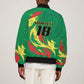 Senegal Football Pride Custom Sleeve Zip Bomber Jacket Les Lions de la Teranga